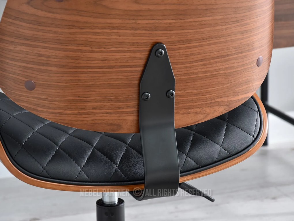 Scaun Brunko (nuc negru + crom). Promo -9%. 1109901