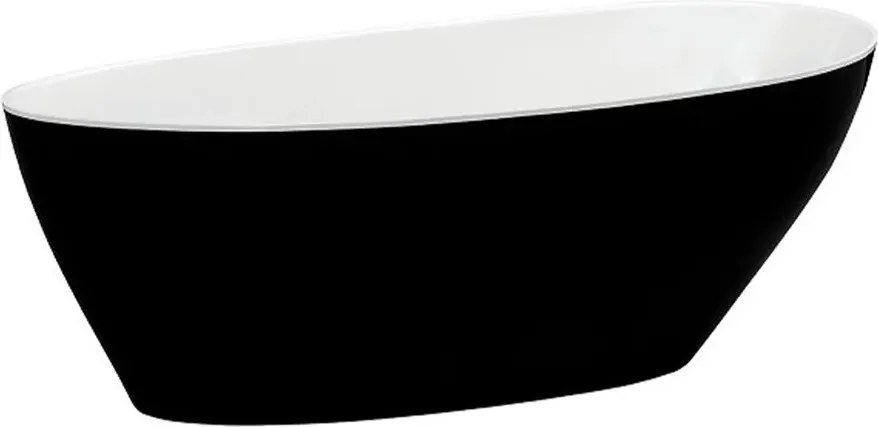 Cada freestanding Besco Goya 170x72 cm alb - negru