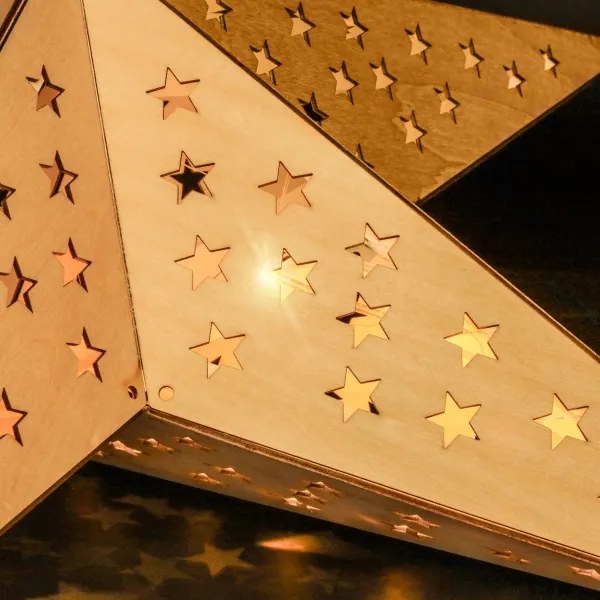 Brilagi - Decorațiune LED de Crăciun, stea, 59x55 cm, LED/2xAA
