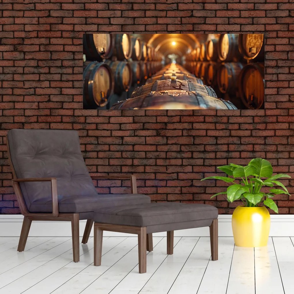 Tablou - Pivniță de vinuri (120x50 cm)