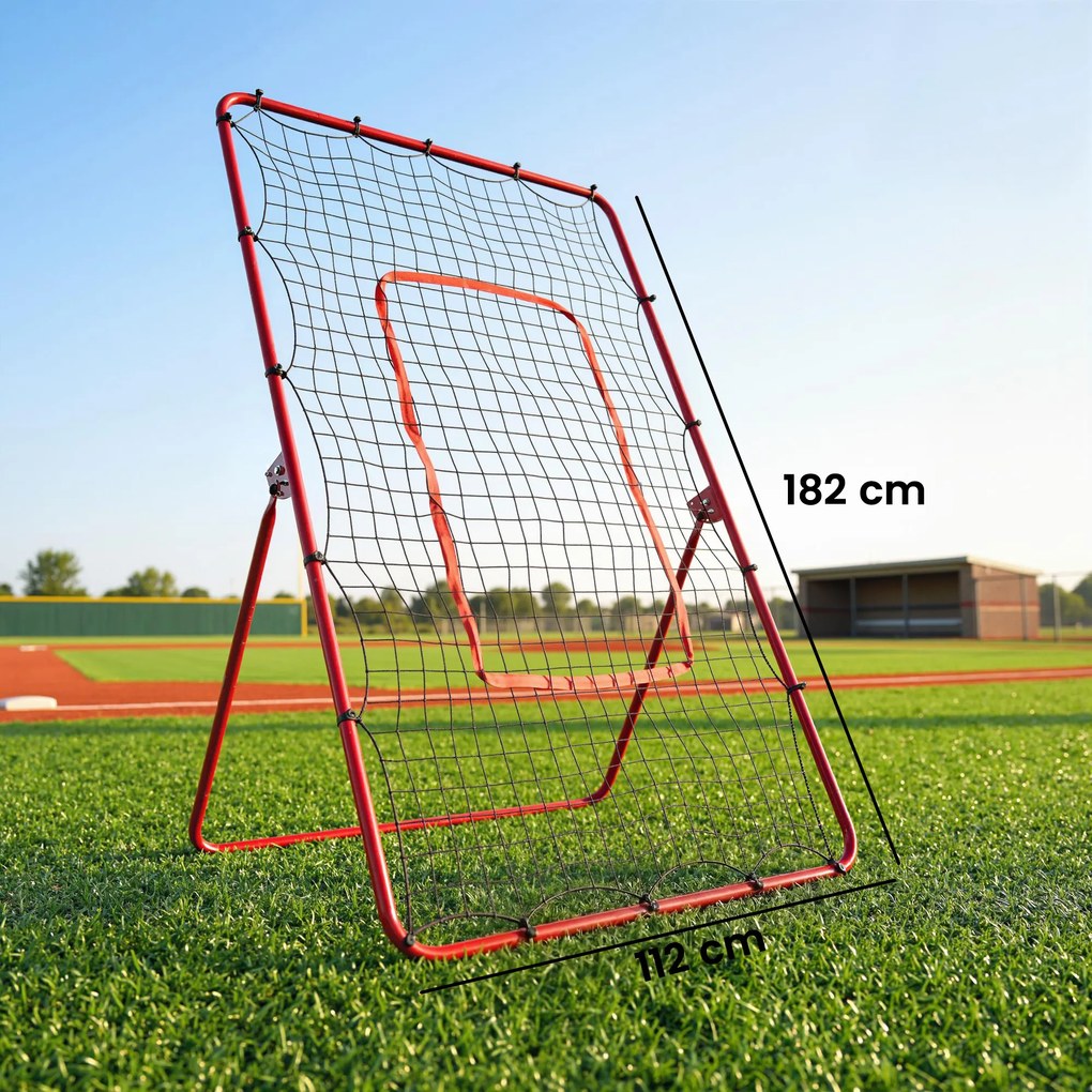 SPORTNOW Plasă de Rimbalans rimbalzator pitchback retur | Aosom Romania