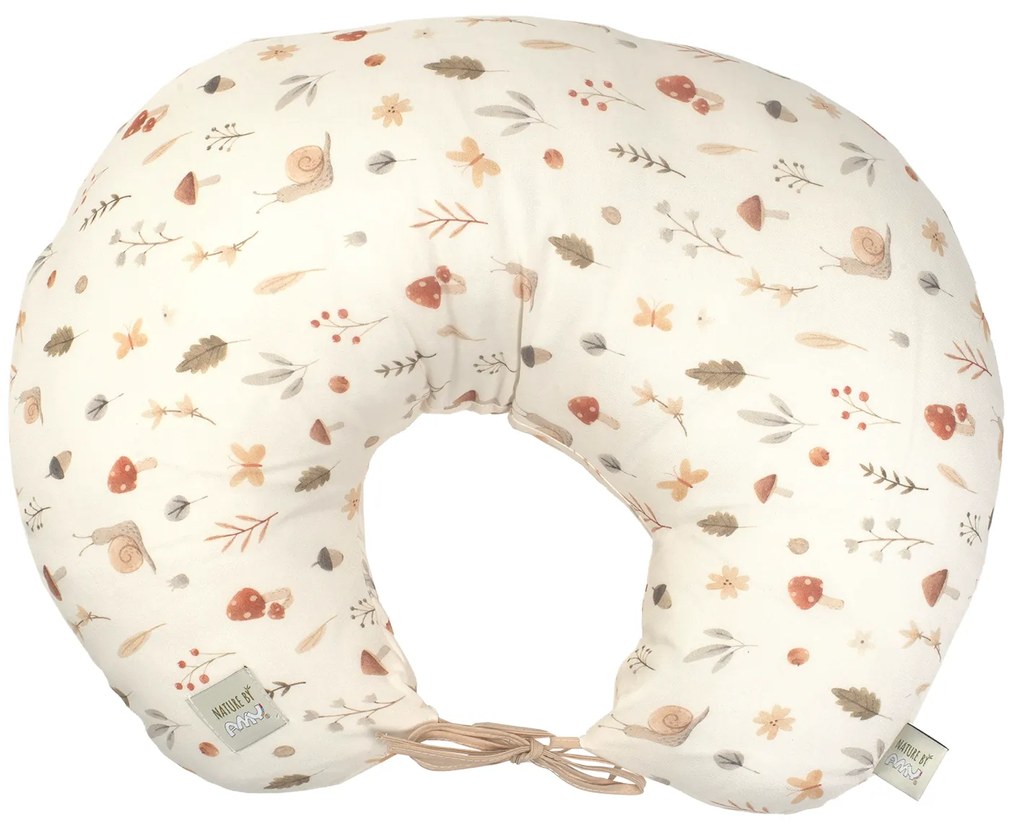 Perna pentru gravide si alaptare, husa detasabila din bumbac 100% si umplutura antialergica BabySoft  , Comori din natura, Amy