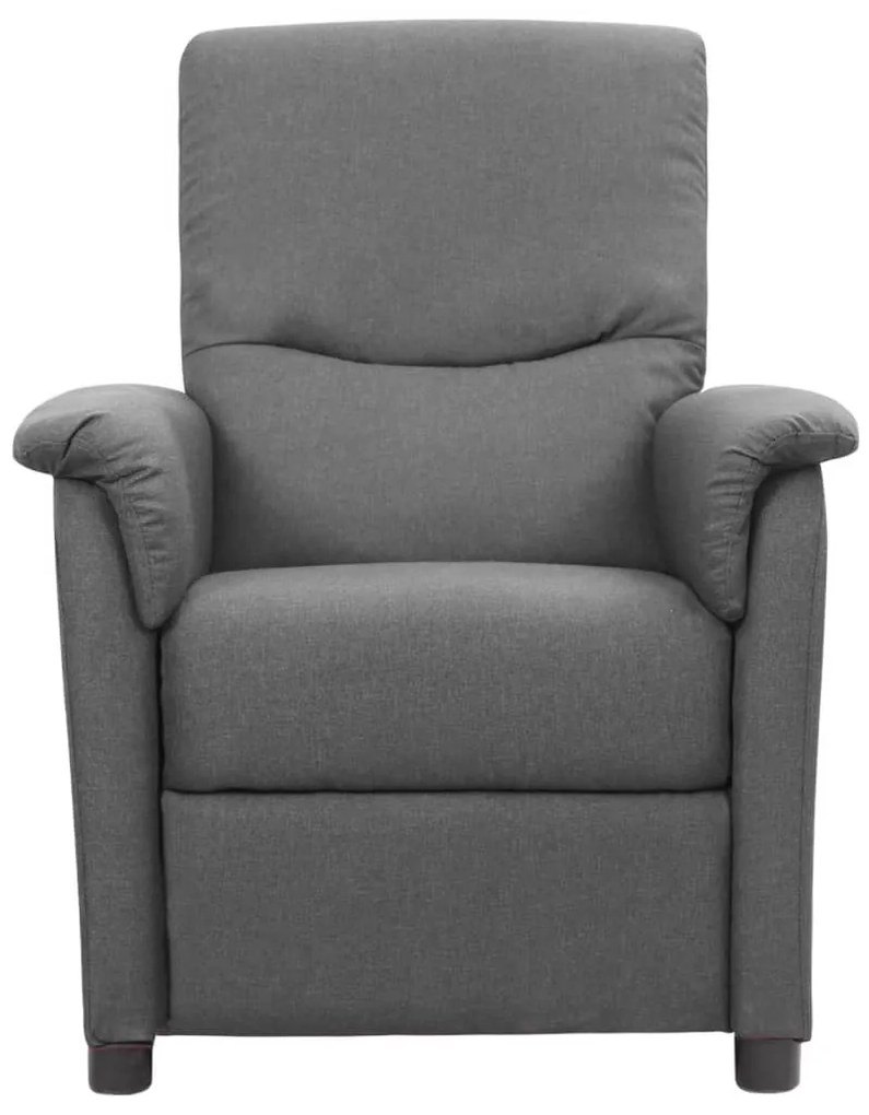 338906 vidaXL Fotoliu de masaj, gri deschis, material textil