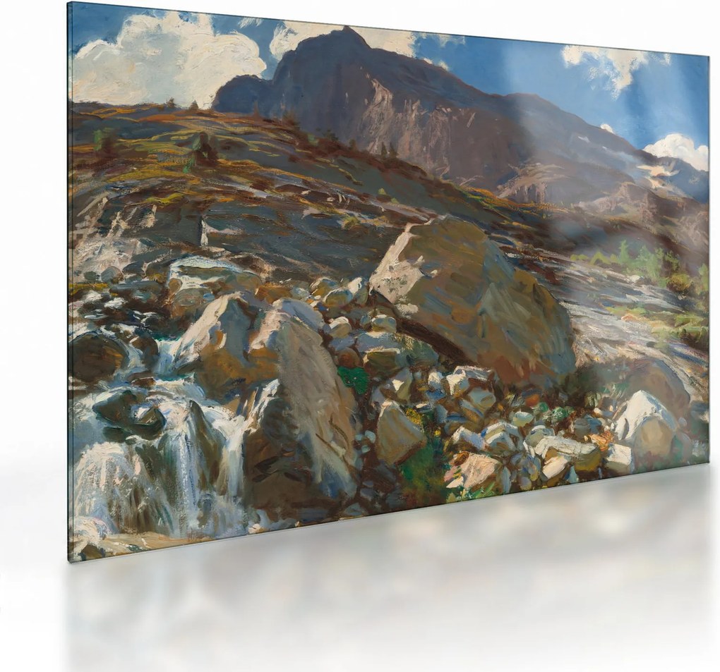 Tablou pe sticlă - John Singer Sargent, Simplon Pass, reproducere (70x50 cm)