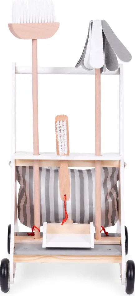 Trusă de curățare din lemn pentru copii bej