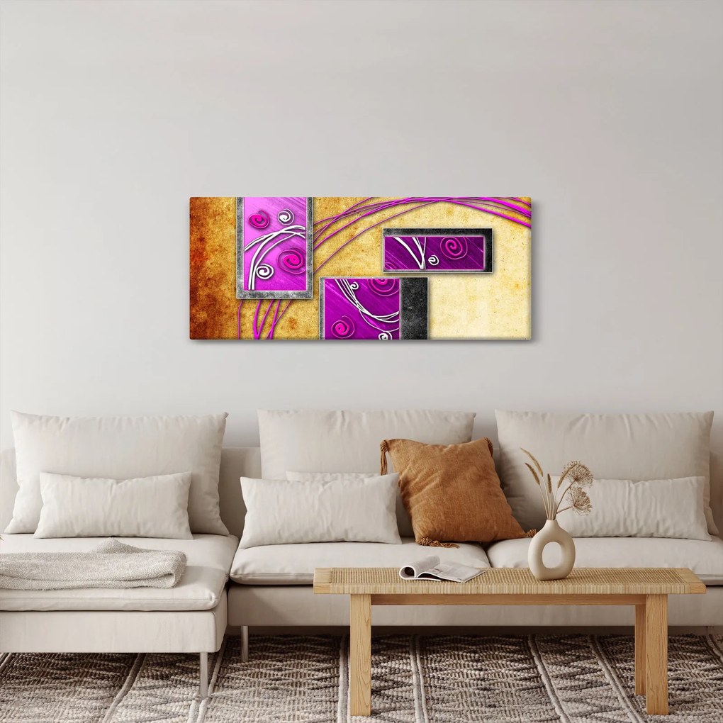 Tablou abstracție (120x50 cm)