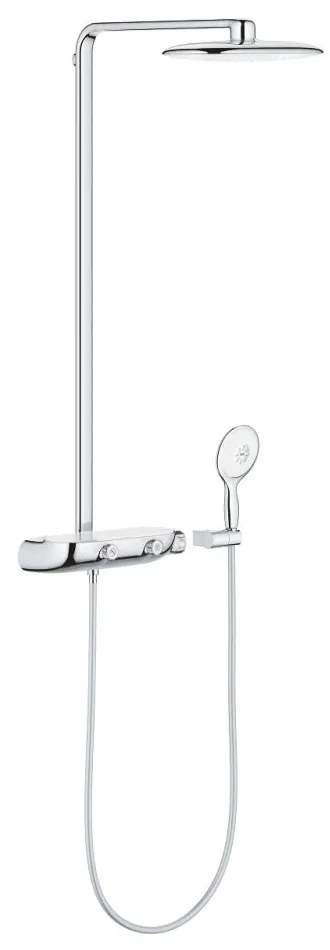 Set de dus Mono cu termostat, 36 cm, moonwhite