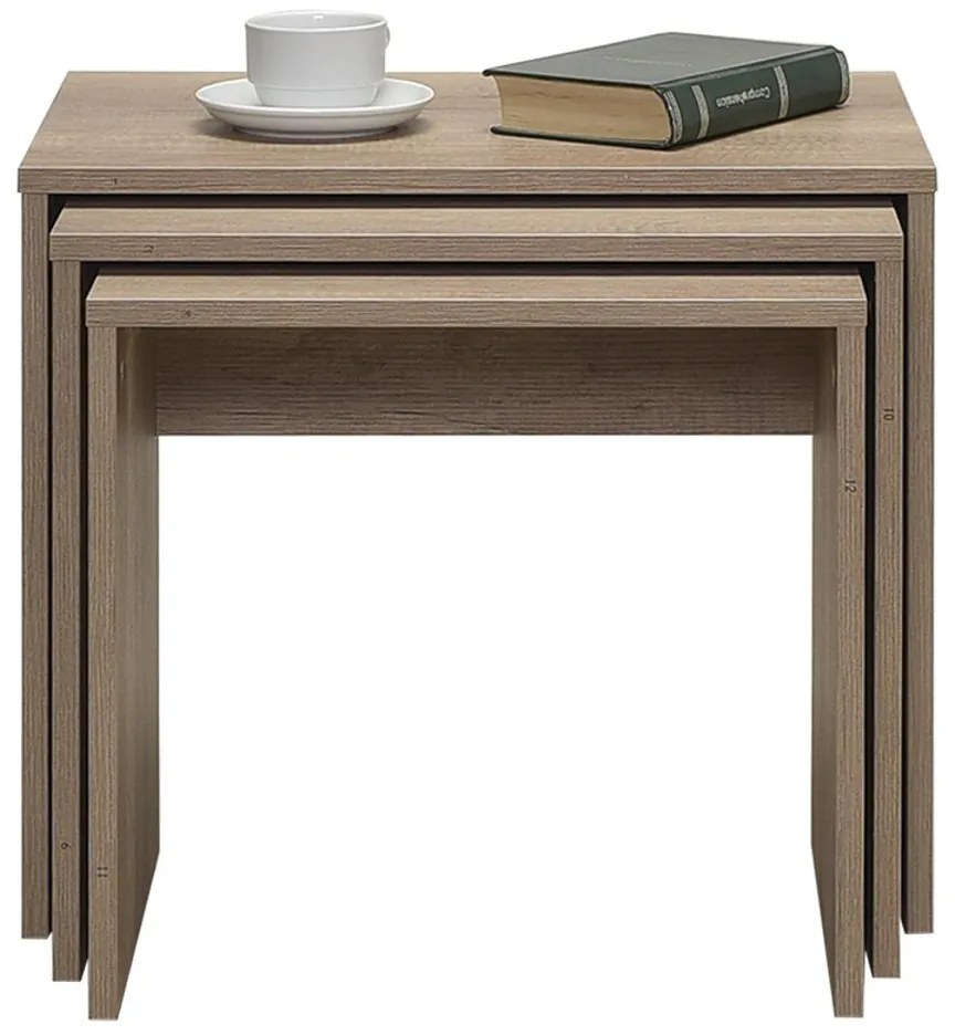 Masă pliabilă SHP Light Walnut, 3 buc