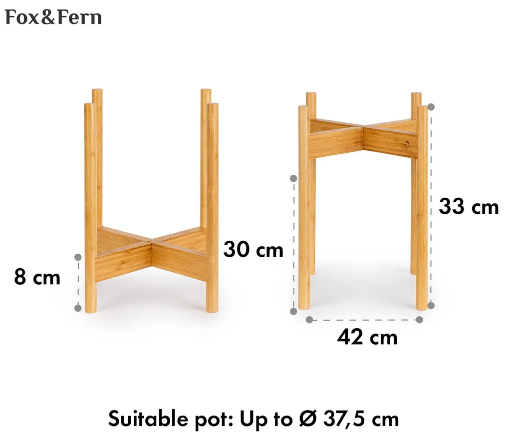 Zeist, suporturi pentru flori, 2 înălțimi, combinabile, design plug-in, naturale
