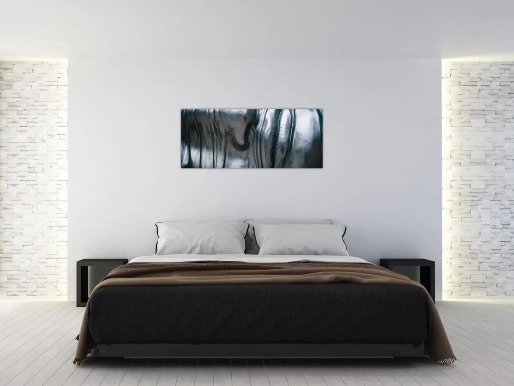 Tablou - Fața din oțel (120x50 cm)