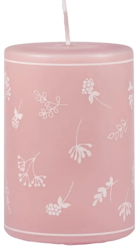 Lumânare Unipar Fleur, durată ardere 30 h, roz