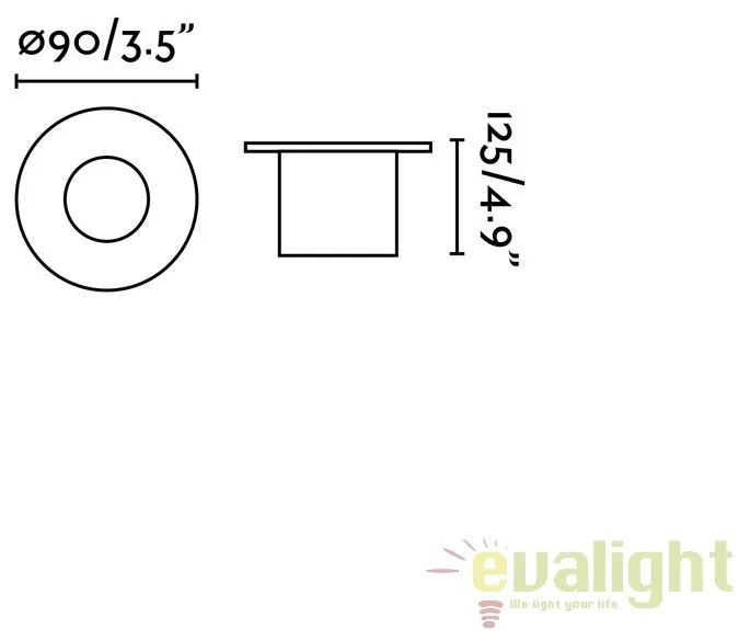 Spot LED incastrabil exterior pavaj GRUND 13W 70729