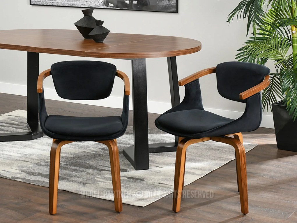 Scaun Max K (negru + nuc). 1111150