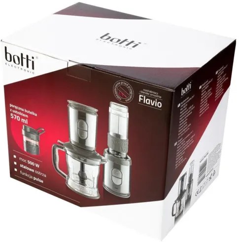 Botti Flavio 2in1 blender pentru smoothie cuimersie, gri
