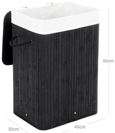 Coș pentru rufe GUS, negru