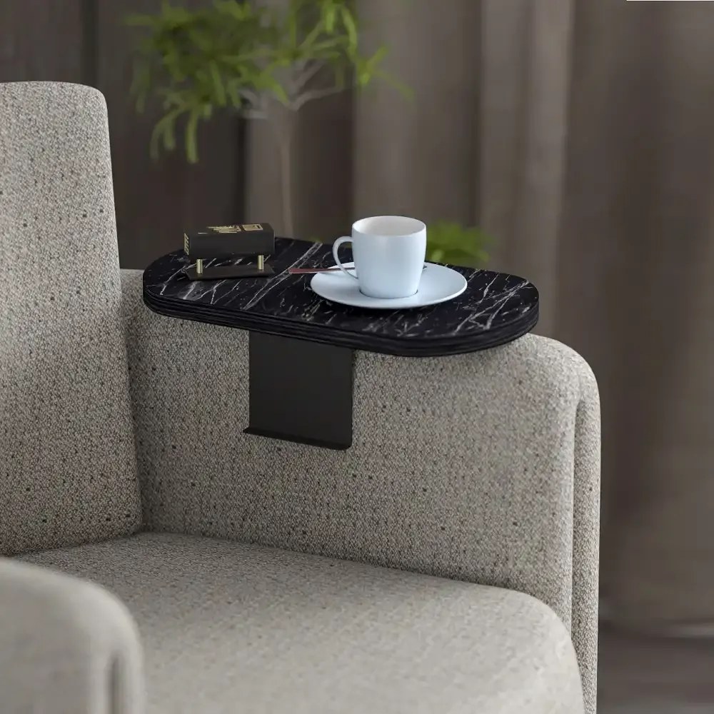 Masuta laterala, Verla Homs, negru, reglabila, 25041