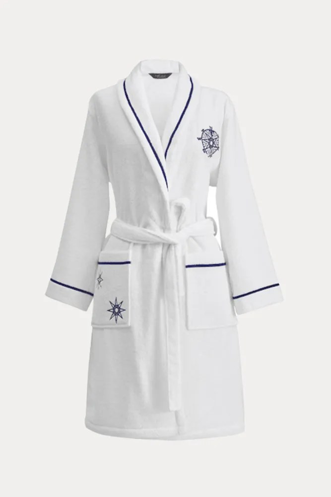 Halat pentru femei MARINE LADY + prosop + prosop de corp + cutie cadou S Albastru închis / Navy