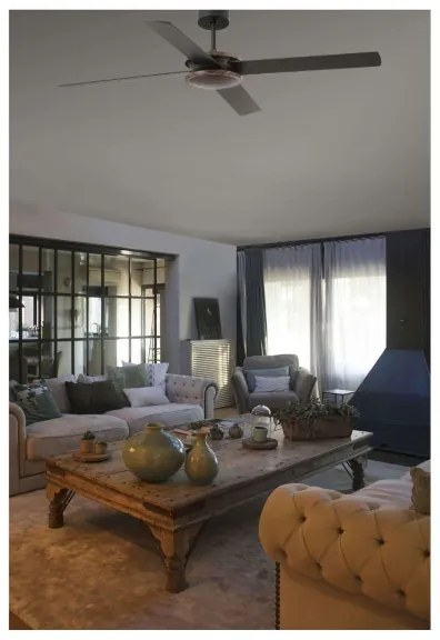 Ventilator de tavan FARO 33724 POLEA d. 132 cm + telecomandă