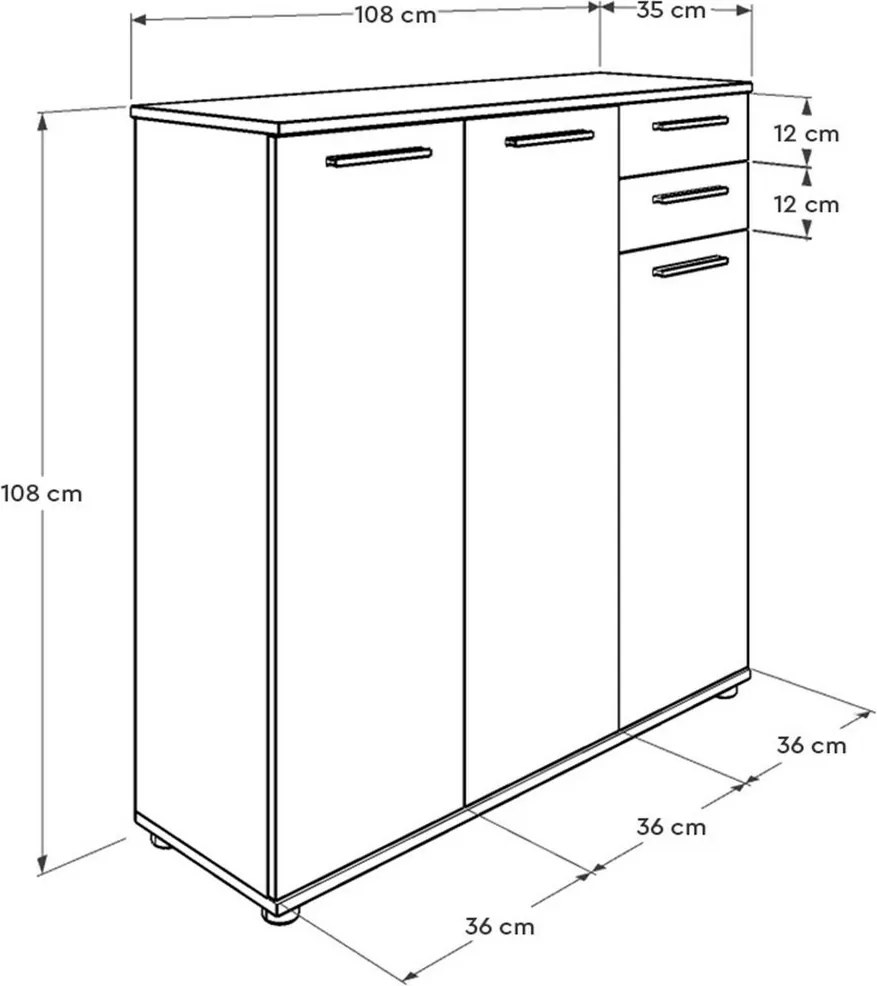Dulap pentru pantofi Adre White