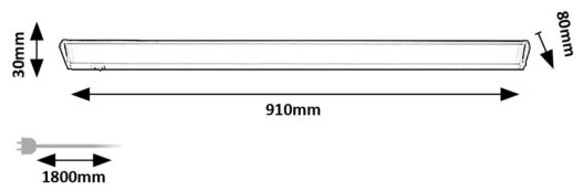 Corp de iluminat LED pentru corpuri de bucătărie Rabalux 78061 EASYLIGHT LED/15W/230V 4000K