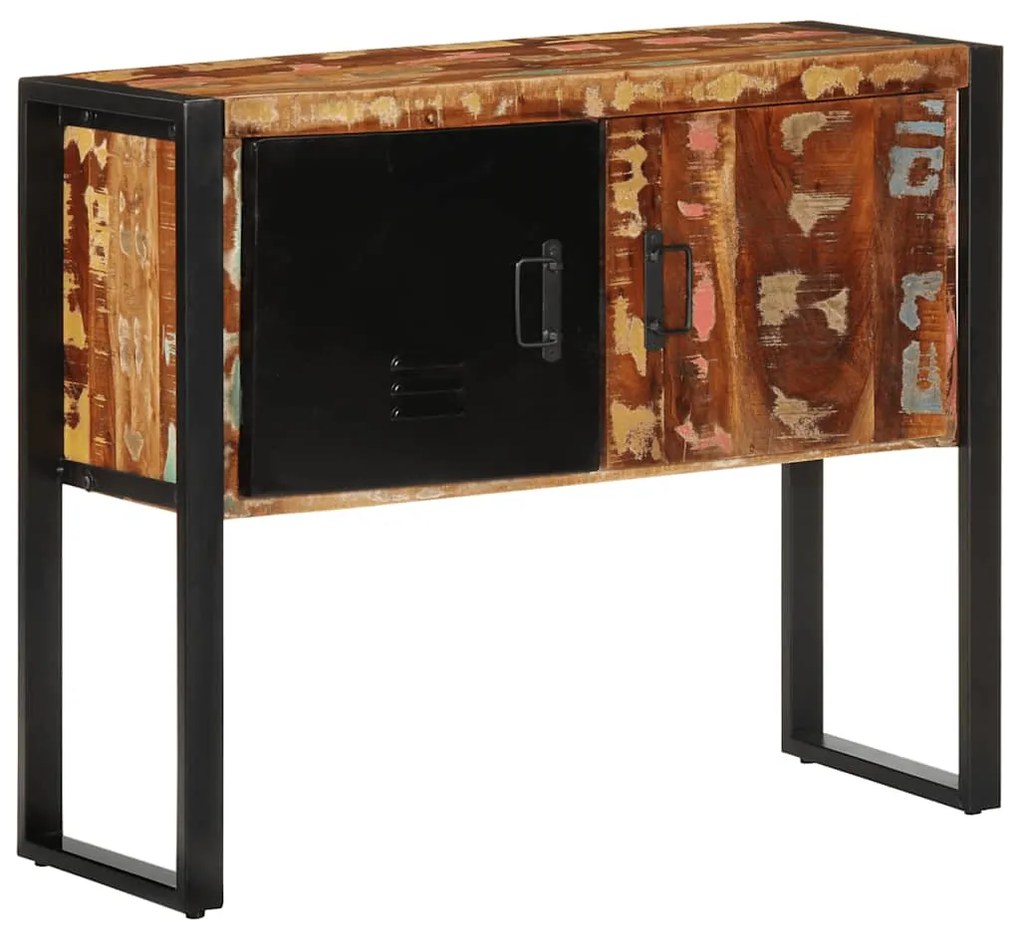 vidaXL Consolă multicolor 90x35x75 cm lemn masiv recuperat