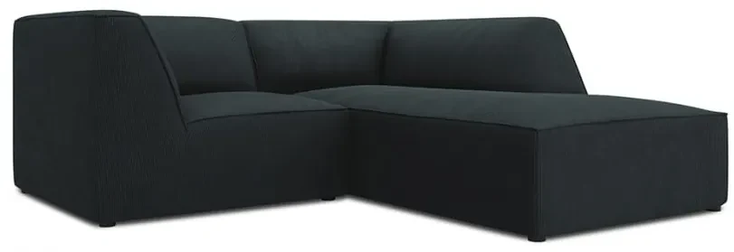 Coltar modular Ruby, cu 3 locuri colt pe partea dreapta si tapiterie din catifea reiata