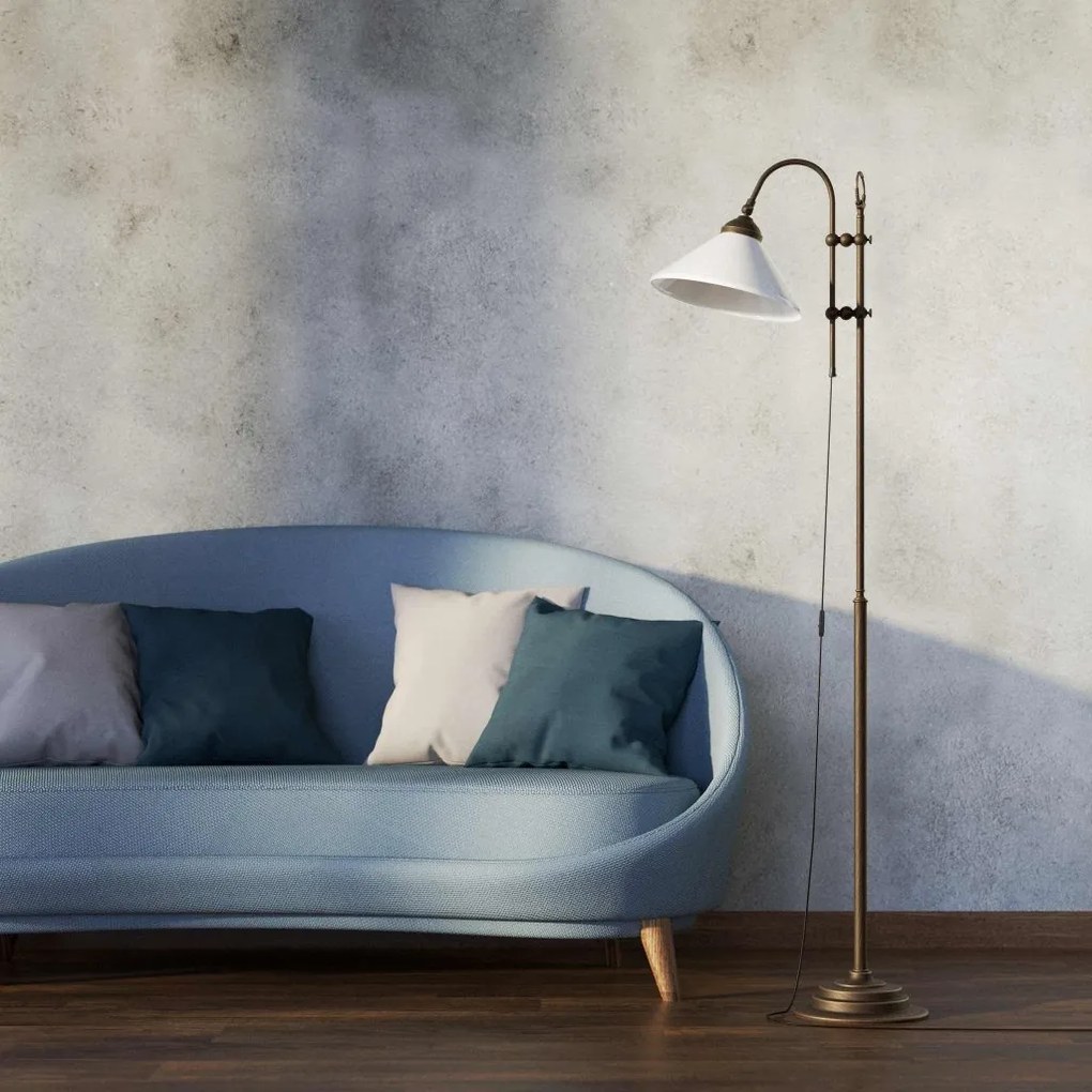 Lampa de podea stil clasic italian din alama Fiordo