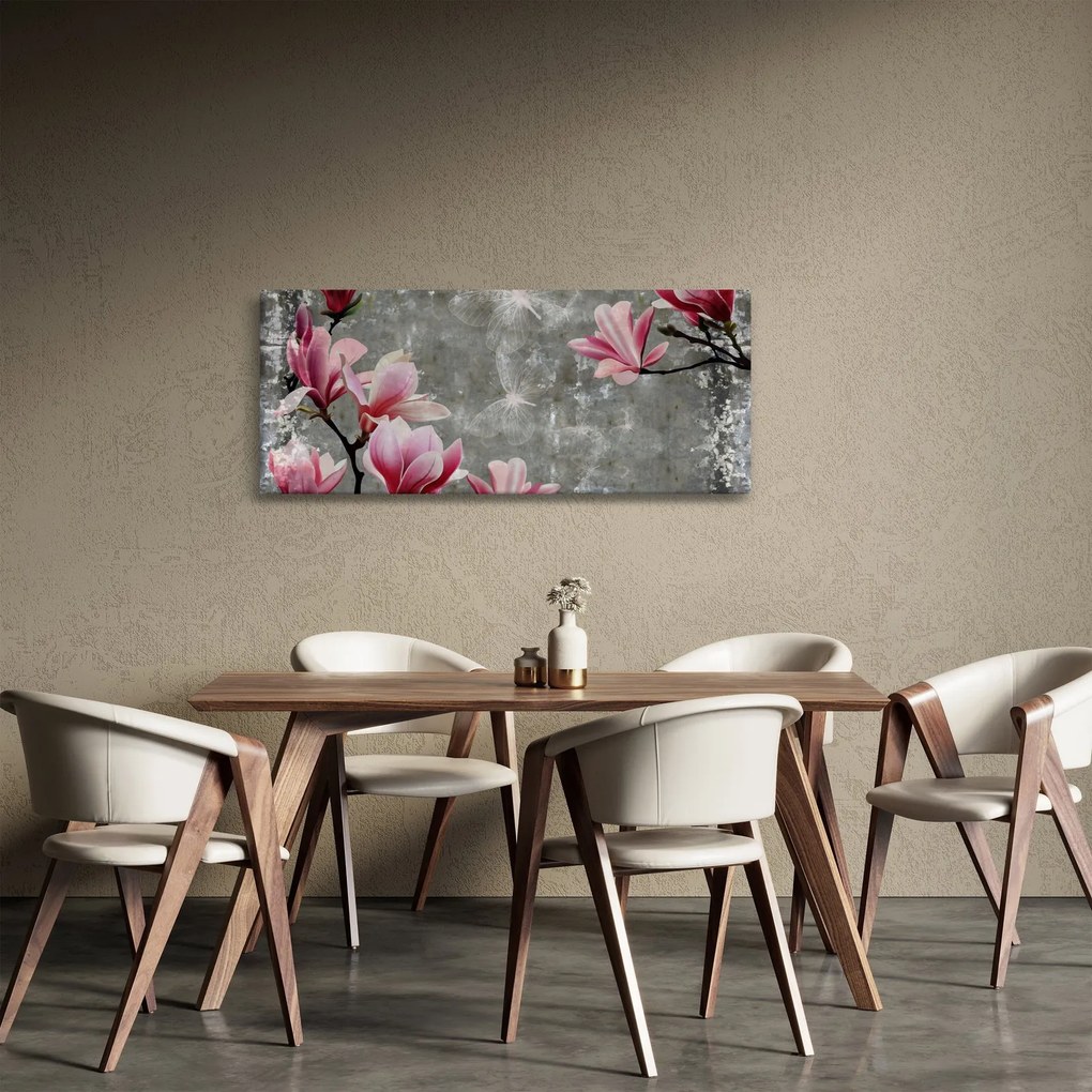 Tablou cu flori (120x50 cm)