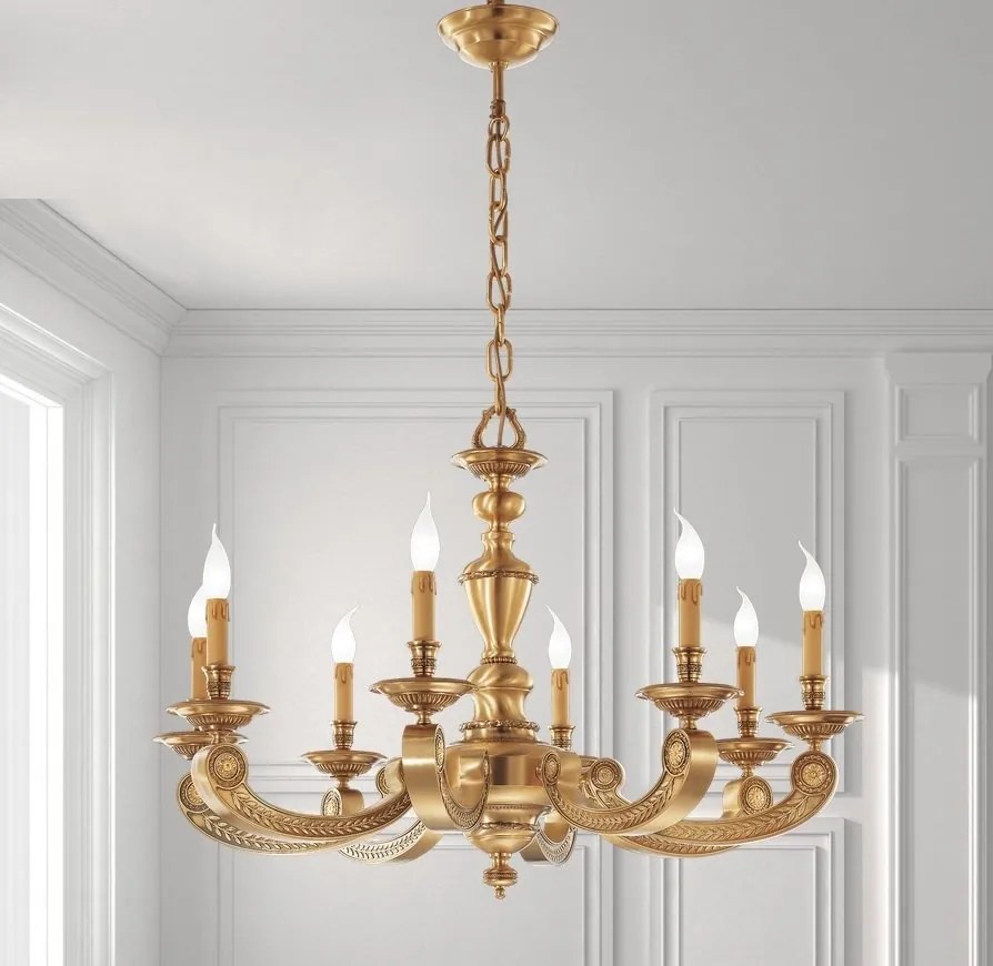 Candelabru 8 brate LUX design clasic realizat manual Alberto