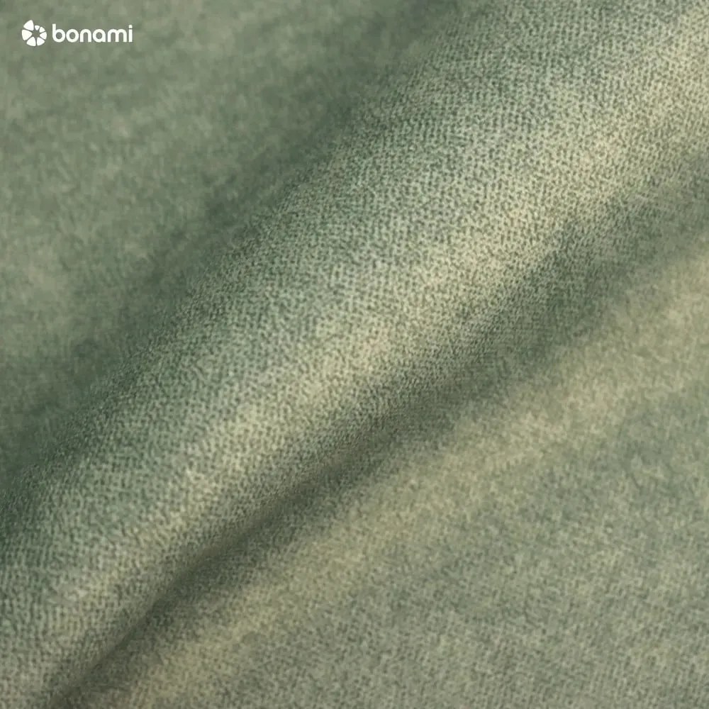 Pat matrimonial verde tapițat cu somieră 200x200 cm Tulsa – Ropez