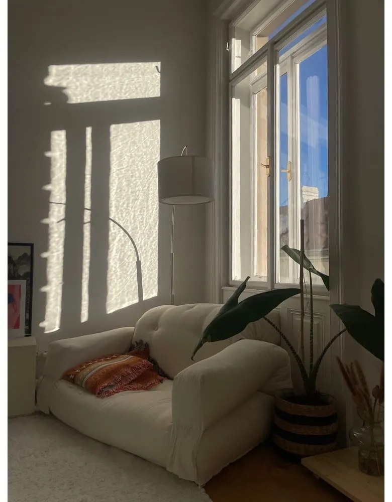 Canapea galbenă extensibilă 140 cm Hippo - Karup Design