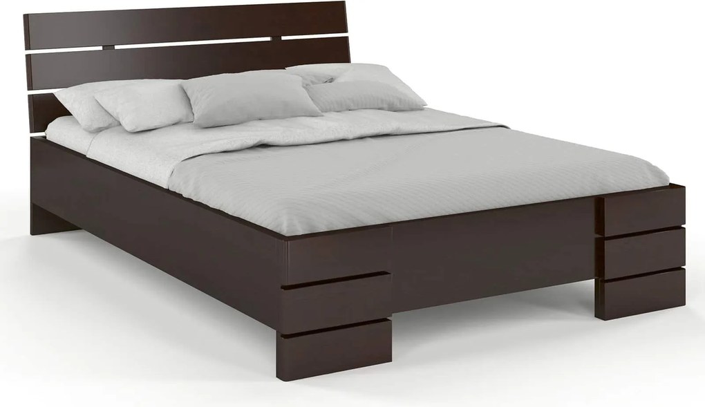 Pat lemn masiv Înalt TerraCraft Pin Personalizabil - 200x200cm