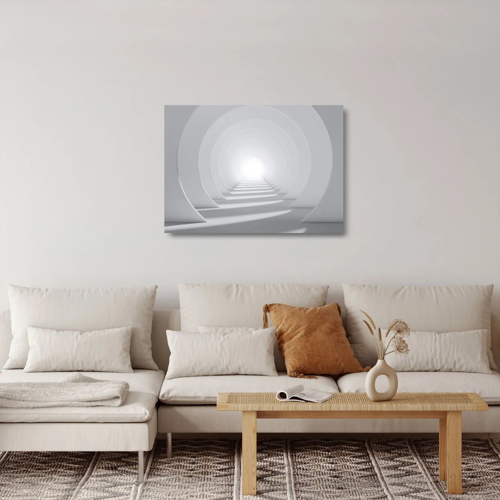 Tablou pe sticlă - 3D tunel (70x50 cm)