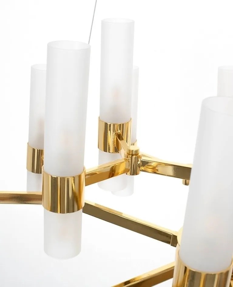 Lustra suspendata design mimimalist Tub 18 auriu
