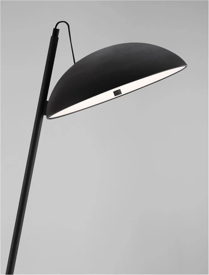 Lampadar, lampa de podea LED Flute negru