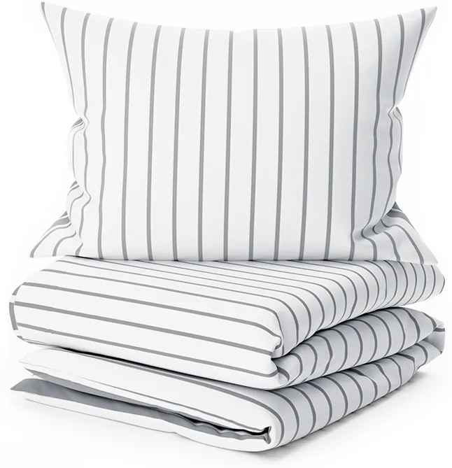 Lenjerie de pat din bumbac Renforce CAPRIVI gri hotelova capsa Dimensiunile lenjeriei: 70x90 cm, 140x200 cm