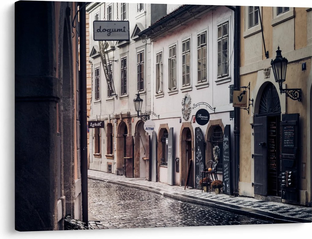 Tablou - Strada din Praga (70x50 cm)