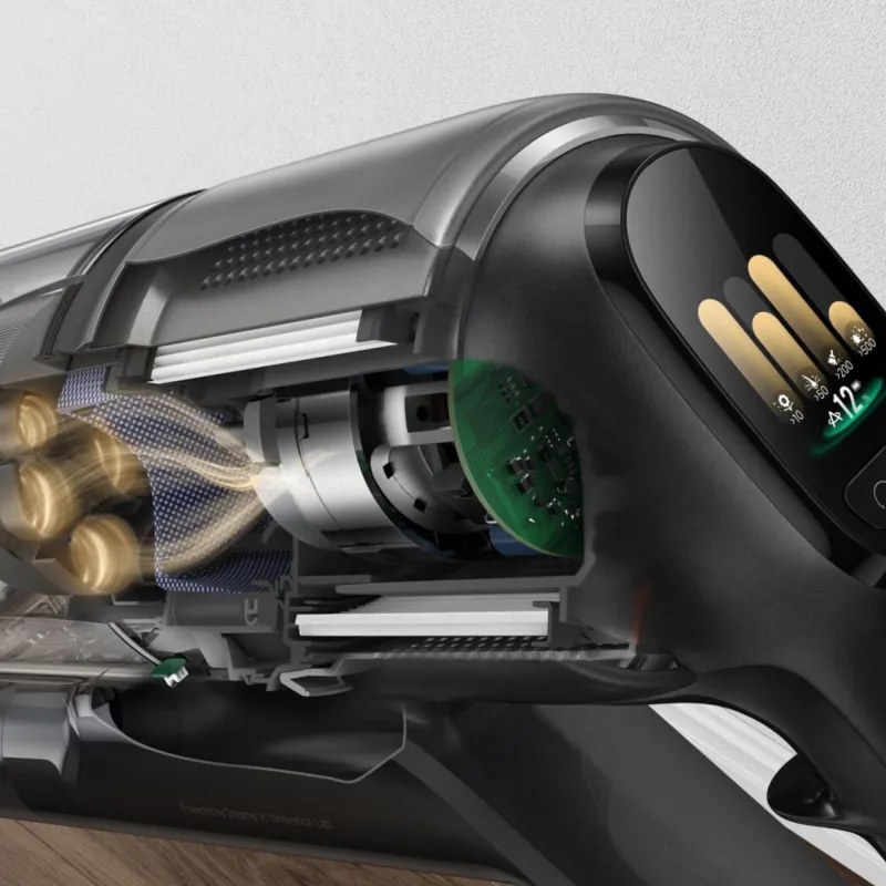 Aspirator vertical fara fir Dreame Z30 AquaCycle VZV77B, 855W, 310AW, 150000 rpm, 3 trepte, 0.32/0.4/0.6 l, 90 min, HEPA H14, LED, Motor fara perii, Negru