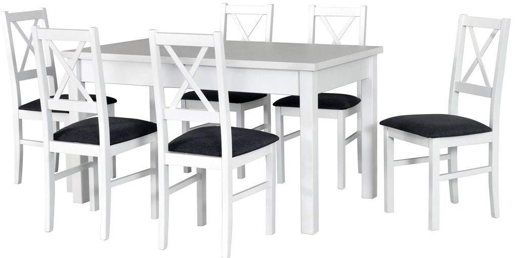 Zondo Set masă scaune pentru sufragerie Elrin (pentru 6 până la 8 persoane). 608107