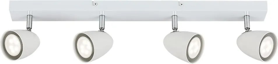 Plafoniera cu Spot-uri Directionabile, 4xGU10, Perico alba