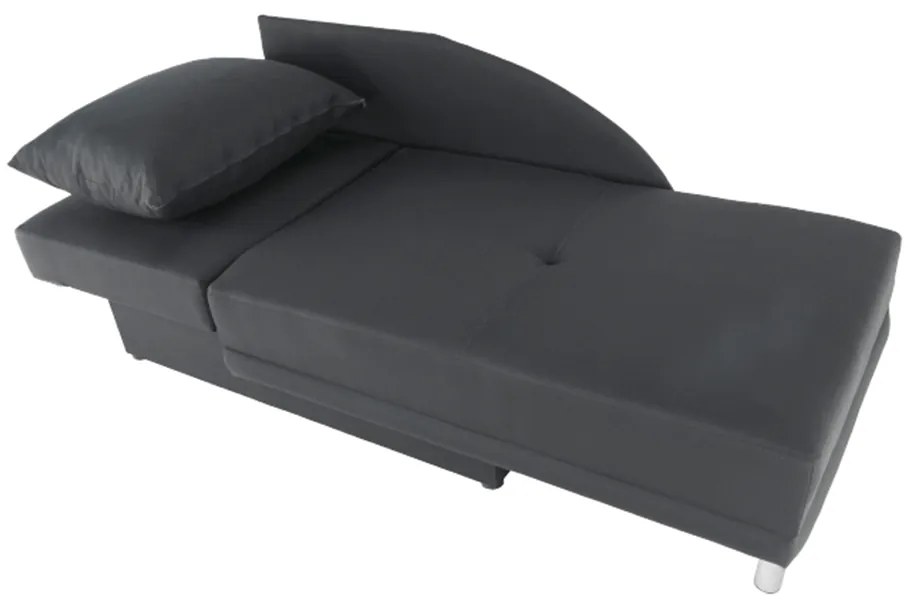 Canapea extensibilă, material textil gri-negru, stânga, LAUREL