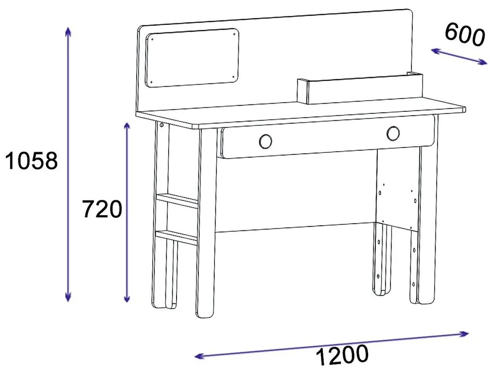 Cameră de studenți Nilili 9 (pin atlantic + antracit) . 1096154