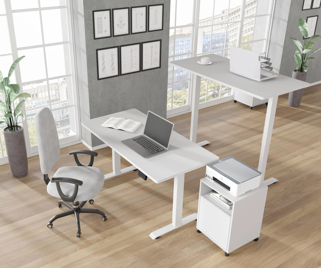 Masă PC electrică Motiva 140 (alb). Promo -7%. 1124893