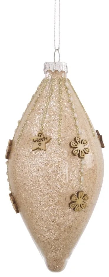 Ornament de Crăciun din sticlă Marron – Casa Selección