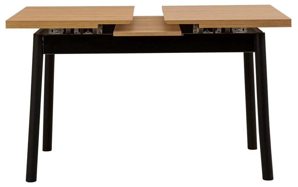 Set mobilier sufragerie Duvasa 21 (negru) (pentru 4 persoane). 1093791