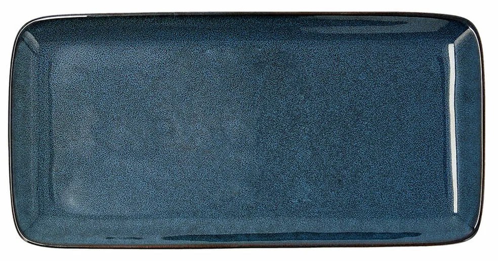Platou pentru servire bidasoa ikonic ceramică albastru (28 x 14 cm) (pack 4x)