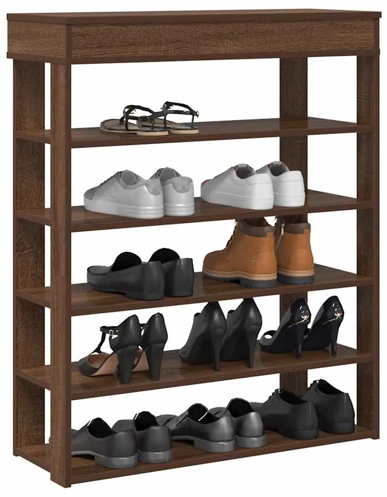 vidaXL Pantofar, stejar maro, 80x30x98 cm, lemn prelucrat