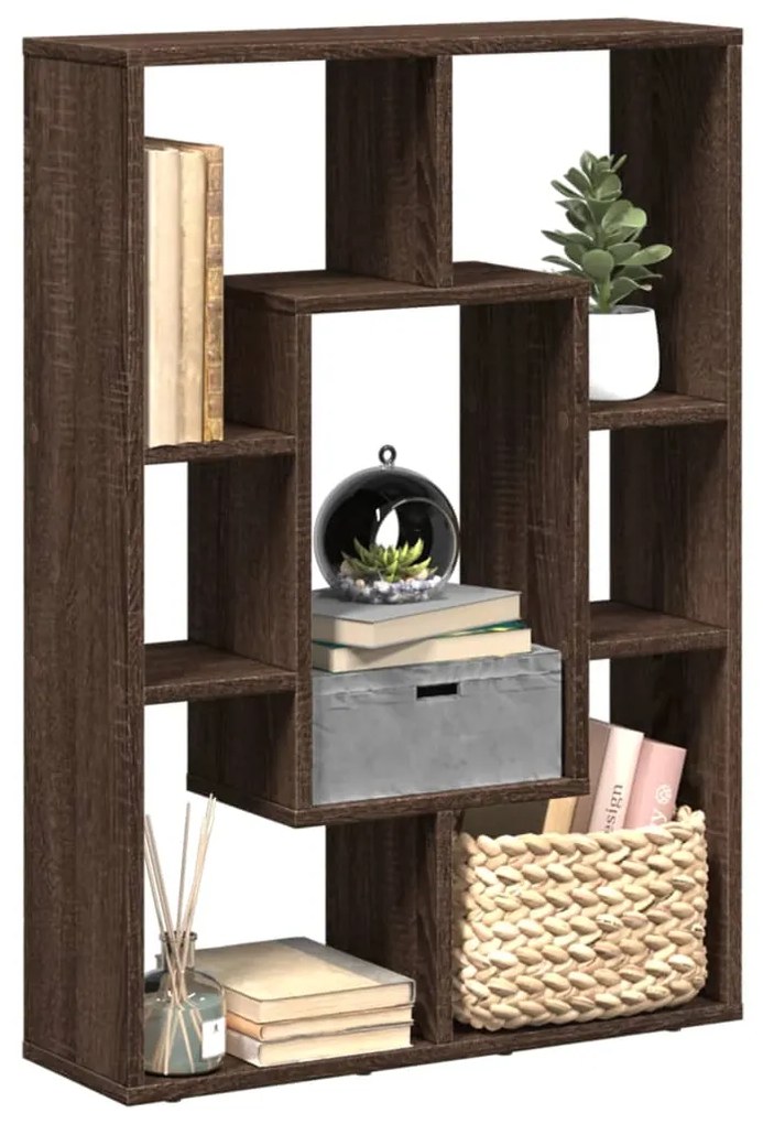 vidaXL Bibliotecă, stejar maro, 63x20x90 cm, lemn prelucrat