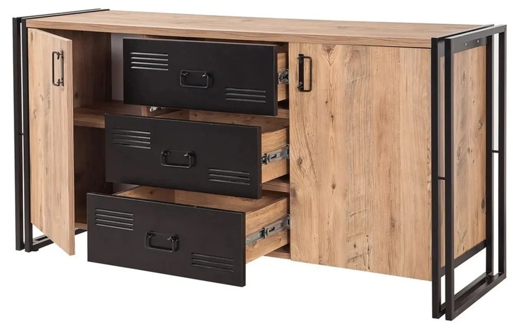 Mobilier living Cosmopolitan 4 (Pin atlantic + Negru). 1089262