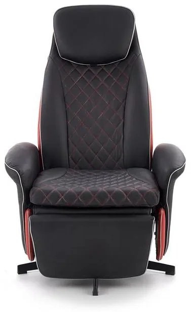 Fotoliu de birou Caitlyn (Negru + roșu). Promo -6%. 1048590
